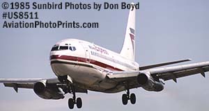 1985 - Midway Express B737-200 aviation stock photo #US8511