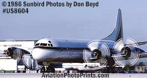 1986 - TPI L-188 Electra aviation cargo airline stock photo #US8604