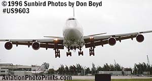 1996 - Atlas Air B747-200(F) aviation cargo airline stock photo #US9603