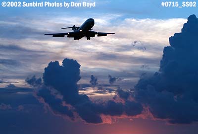 Sunsets and Boeing 727 Stock Photos Gallery