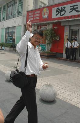 Rolex Salesman on a Pudong Street
