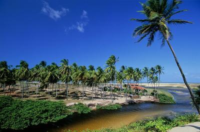 Barra do Rio Puna de cima da duna