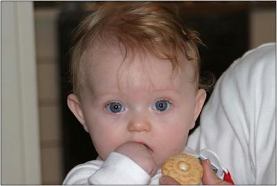 Trying a cookie at 6 months