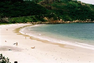 Praia nos fundos do Forte