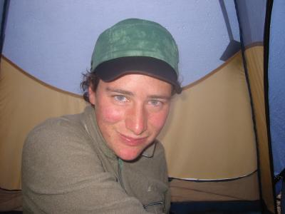 Hiding in the Tent from the rain - A&J Hiking in August in the Olympic Mountains