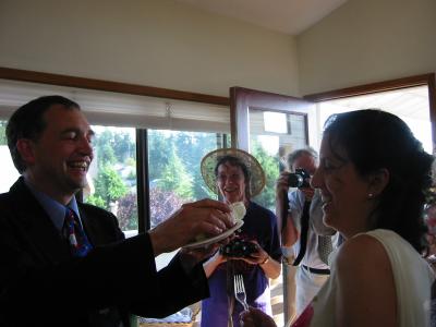 Time for the cake, Lisa and Kenny