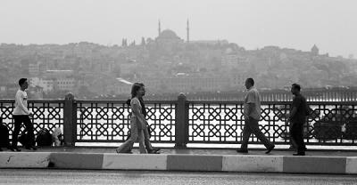 Crossing the bridge