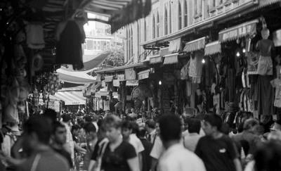 Outside the bazaar