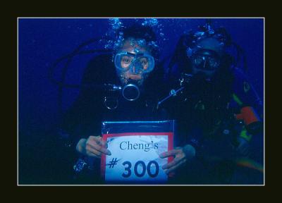 Cheng's 300th dive!