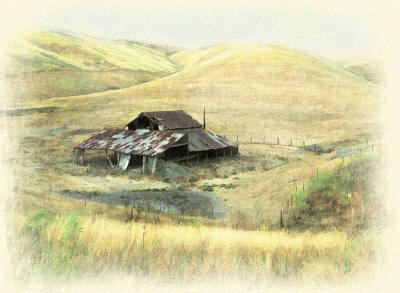 Old Shack - painting