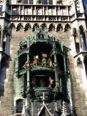 The Glockenspiel - the figures go round and round...