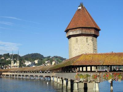 Lucerne's famous landmarks.