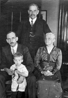 William, Sr., J. Stewart, Clara, & David Burgess in China 1919