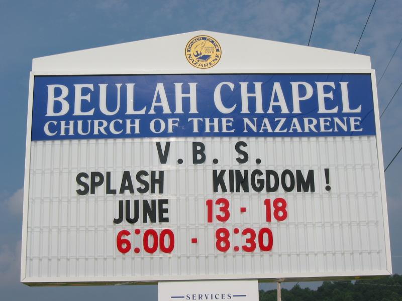 Beulah Chapel Church of the Nazarene, Vacation Bibe School 13-18 June 2004