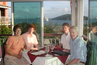 Dinner at Herve' Restaurant in Charlotte Amalie