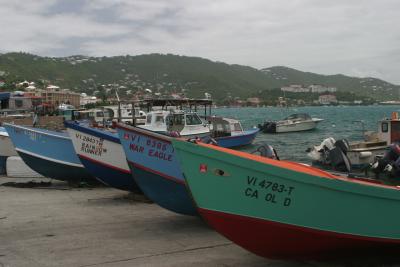 Fishing boats in Frenchtown, St. Thomas