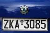 Greek license plate