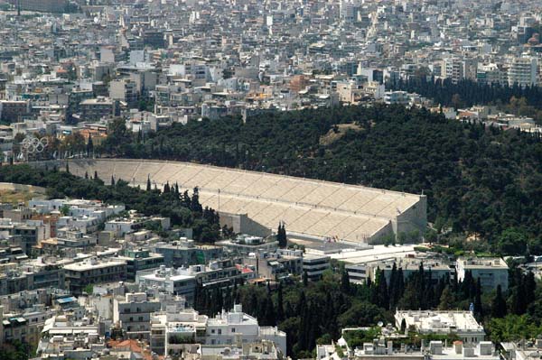 Ancient Stadium from Likavitos Hill