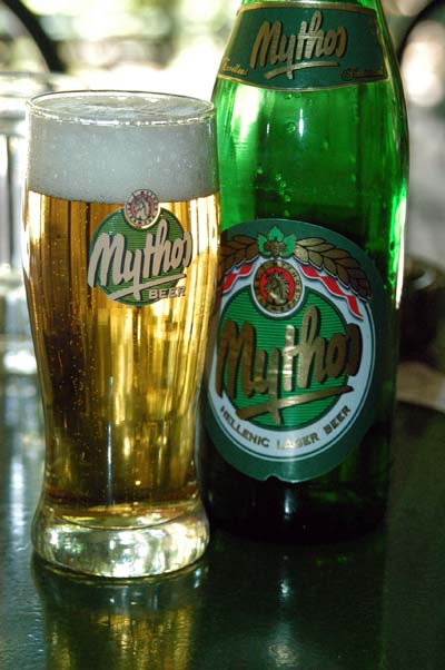 Mythos, the local Greek beer, is very good