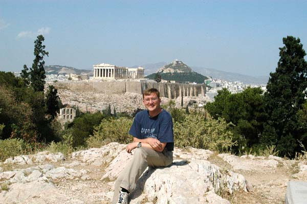 On top of Philopappos Hill, Athens