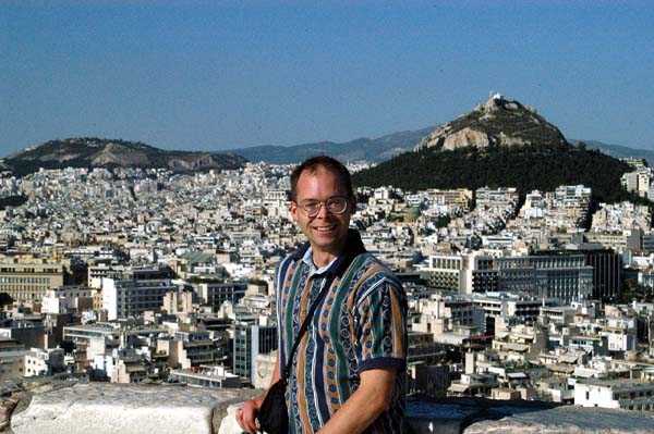 Roy on the Acropolis of Athens