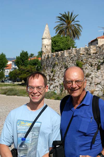 Roy and Dad in Nafpaktos