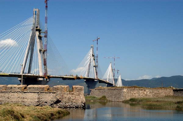 There is an old fort at each end of the new bridge