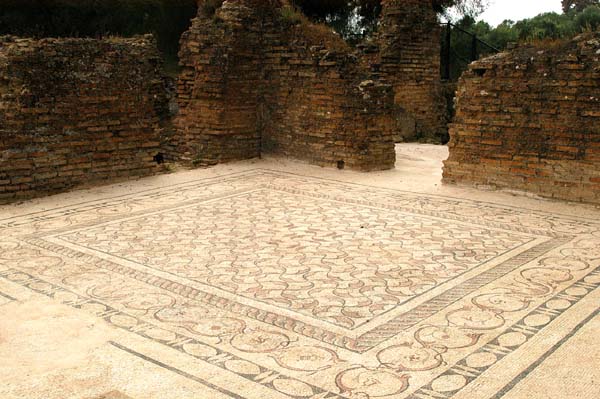 Mosaic floor at Ancient Olympia