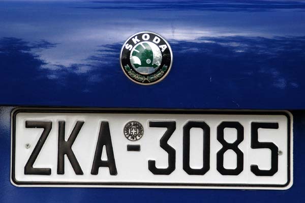 Greek license plate