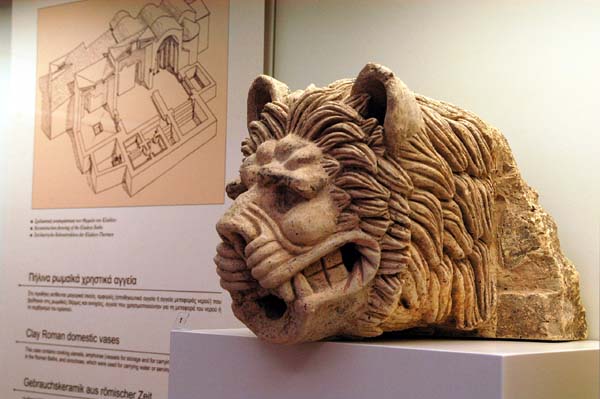 Lion headed water spout from the Temple of Zeus
