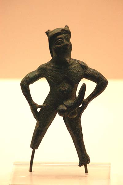 Olympia Museum - Small bronze satyr
