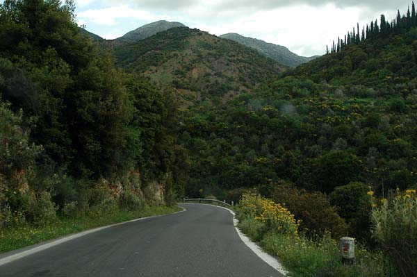 The roads on the Peleponnese are twisting but smooth