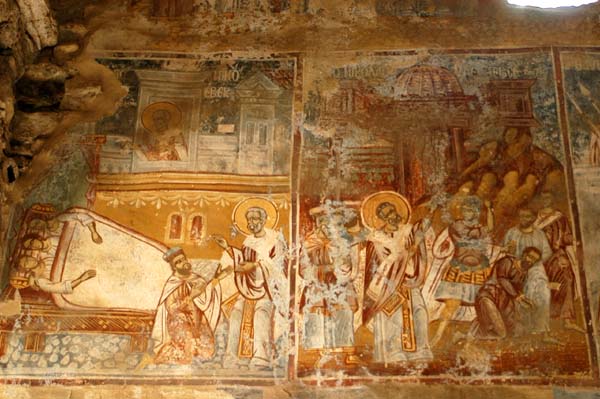 Church fresco, Mystras