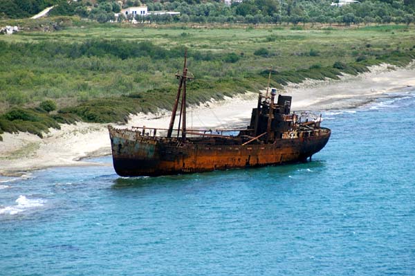 Shipwreck east of Githio