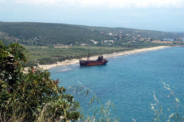 Shipwreck east of Githio
