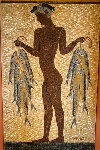 'The Fisherman' in mosaic