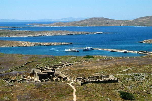 View from Mount Kynthos, Delos