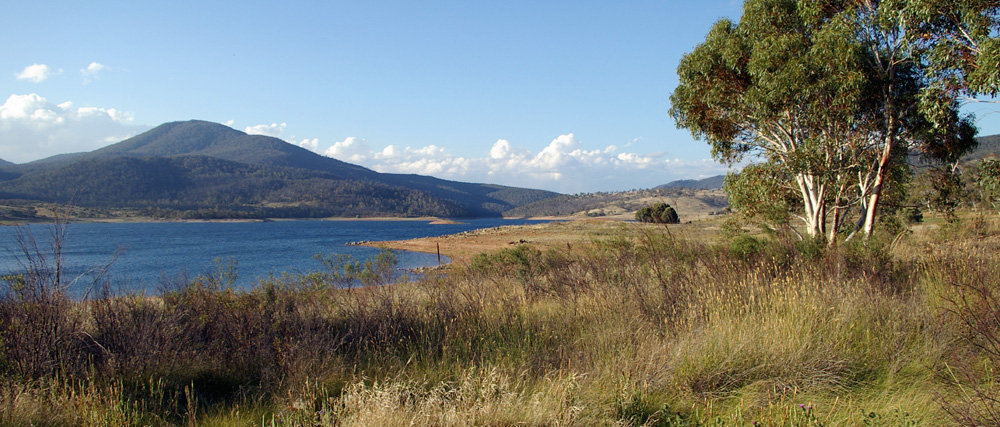 Kalkite mountain and Lake Jindabyne