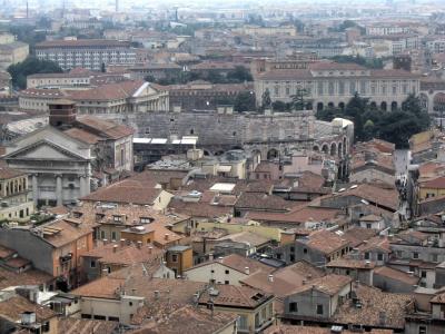 From the Torre dei Lamberti: Arena