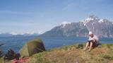 2004 Glacier Bay, Alaska- beautiful camp in east arm with humpback whales to view