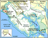glacier bay overview map