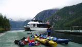 misty fiords we were dropped off in rudyard inlet on a wooden raft