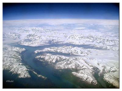 Flying over Glacier Bay