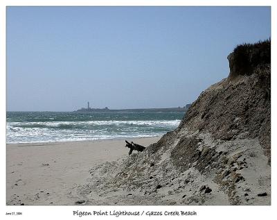 Pigeon Pt. Lighthouse from Gazos Creek Beach