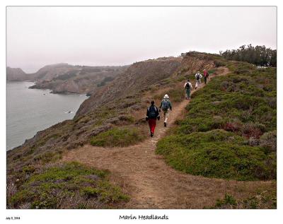 Hiking along the ridge