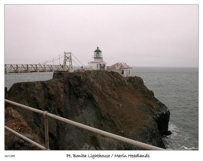The Point Bonita Lighthouse