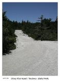 Top of the ridge on the Olmo Fire road