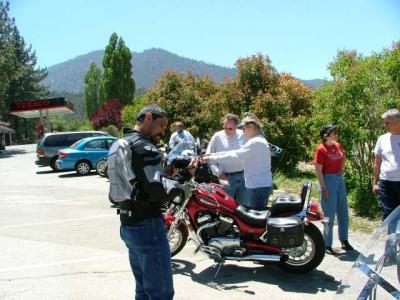 In front of Firehouse Cafe