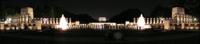 Panoramic View of the  WWII Memorial