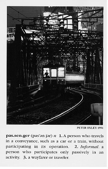 Passenger (solo show)...  The Foreign Correspondents Club of Japan, February 1-28, 2002